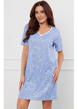 Koszula damska na krótki rękaw Cykada, Kolor niebieski-wzór, Rozmiar M, Italian Fashion ze sklepu Primodo w kategorii Koszule nocne - zdjęcie 173705892