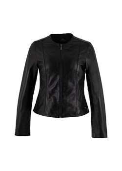 Damska kurtka skórzana klasyczna czarna ze sklepu WITTCHEN w kategorii Kurtki damskie - zdjęcie 173706070