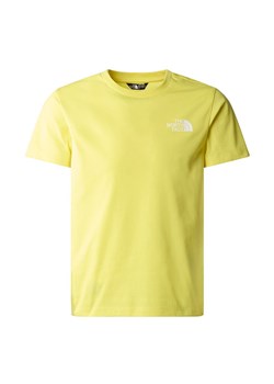 Koszulka The North Face Simple Dome 0A87T4QIF1 - żółta ze sklepu streetstyle24.pl w kategorii T-shirty chłopięce - zdjęcie 173706083
