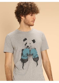 WOOOP Koszulka &quot;The Winner Panda&quot; w kolorze szarym ze sklepu Limango Polska w kategorii T-shirty męskie - zdjęcie 173706713