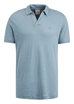 CAST IRON Lniana koszulka polo w kolorze błękitnym ze sklepu Limango Polska w kategorii T-shirty męskie - zdjęcie 173706872