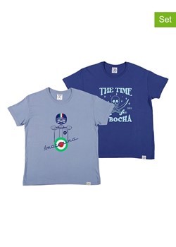 The Time of Bocha Koszulki (2 szt.) w kolorze błękitnym i niebieskim ze sklepu Limango Polska w kategorii T-shirty męskie - zdjęcie 173707202