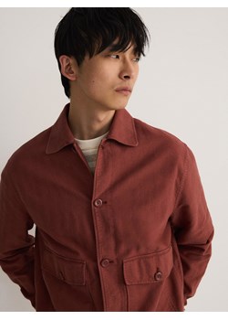 Reserved - Koszula comfort z domieszką lnu - intenstywna czerwień ze sklepu Reserved w kategorii Koszule męskie - zdjęcie 173708541