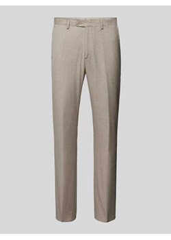 Spodnie do garnituru o kroju slim fit z fakturowanym wzorem ze sklepu Peek&Cloppenburg  w kategorii Spodnie męskie - zdjęcie 173710511