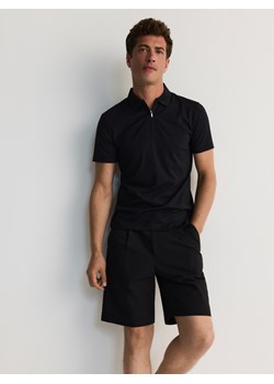 Reserved - Gładkie szorty loose fit - czarny ze sklepu Reserved w kategorii Spodenki męskie - zdjęcie 173710700