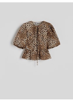 Reserved - Bluzka ze zwierzęcym wzorem - wielobarwny ze sklepu Reserved w kategorii Bluzki damskie - zdjęcie 173710852