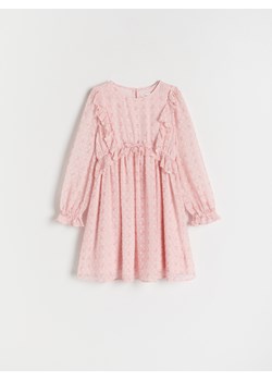 Reserved - Sukienka w kwiaty - pastelowy róż ze sklepu Reserved w kategorii Sukienki dziewczęce - zdjęcie 173711042