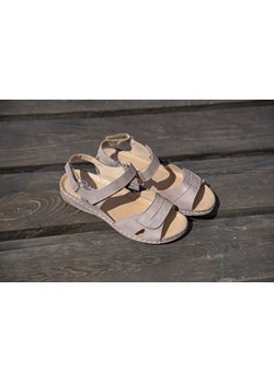 Wygodne sandały damskie skórzane - HELIOS Komfort 106, beżowe ze sklepu ulubioneobuwie w kategorii Sandały damskie - zdjęcie 173711450