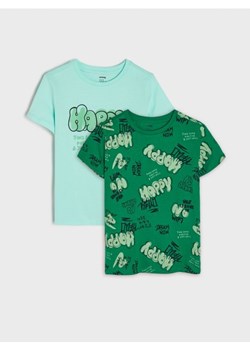 Sinsay - Koszulki 2 pack - green spruce ze sklepu Sinsay w kategorii T-shirty chłopięce - zdjęcie 173713761