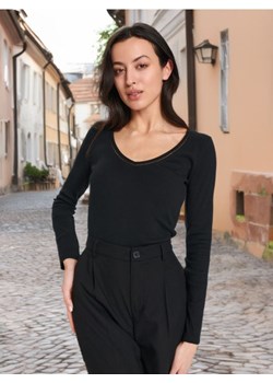 Sinsay - Bluzka z długimi rękawami - czarny ze sklepu Sinsay w kategorii Bluzki damskie - zdjęcie 173713802