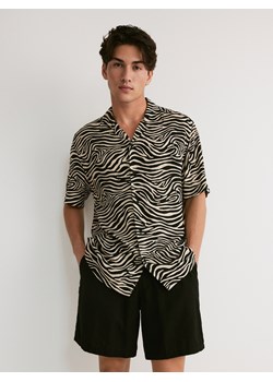 Reserved - Wiskozowa koszula comfort fit - wielobarwny ze sklepu Reserved w kategorii Koszule męskie - zdjęcie 173714101