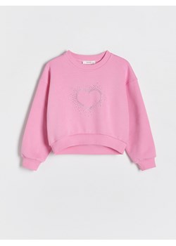 Reserved - Bluza z apikacją - różowy ze sklepu Reserved w kategorii Bluzy dziewczęce - zdjęcie 173714244