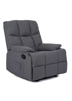 Szary relaksacyjny fotel pikowany - Invo ze sklepu Edinos.pl w kategorii Fotele - zdjęcie 173715420