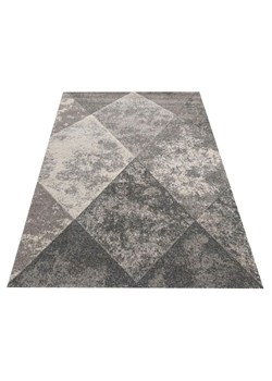 Szary geometryczny nowoczesny dywan - Vilat ze sklepu Edinos.pl w kategorii Dywany - zdjęcie 173715522