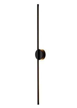 Czarny minimalistyczny ledowy kinkiet - A565-Veto ze sklepu Edinos.pl w kategorii Lampy ścienne - zdjęcie 173715620