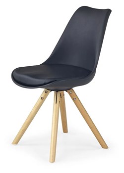Krzesło skandynawskie Depare - czarne ze sklepu Edinos.pl w kategorii Krzesła - zdjęcie 173715833