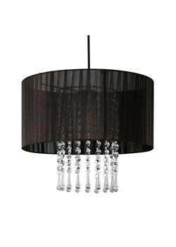 Lampa wisząca z kryształkami E419- Wenez - czarny ze sklepu Edinos.pl w kategorii Lampy wiszące - zdjęcie 173715840