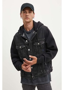 Karl Lagerfeld Jeans kurtka męska kolor czarny przejściowa 245D1400 ze sklepu ANSWEAR.com w kategorii Kurtki męskie - zdjęcie 173717543