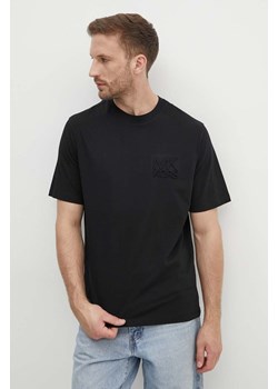 Michael Kors t-shirt bawełniany męski kolor czarny gładki CT4525K1V2 ze sklepu ANSWEAR.com w kategorii T-shirty męskie - zdjęcie 173717750