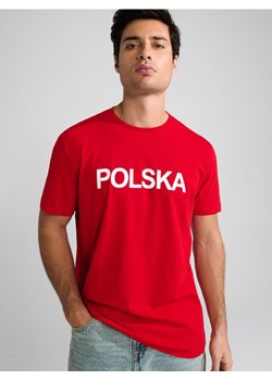 Sinsay - Koszulka Polska - czerwony ze sklepu Sinsay w kategorii T-shirty męskie - zdjęcie 173720103