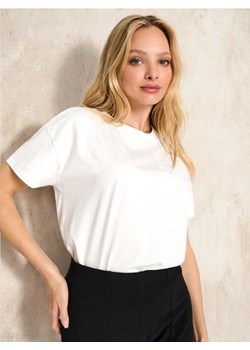 Sinsay - Koszulka z nadrukiem - kremowy ze sklepu Sinsay w kategorii Bluzki damskie - zdjęcie 173720153