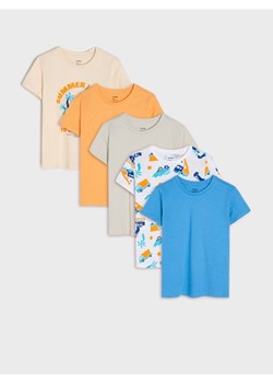 Sinsay - Koszulka 5 pack - wielobarwny ze sklepu Sinsay w kategorii T-shirty chłopięce - zdjęcie 173720251