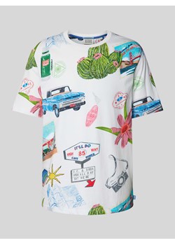 T-shirt z okrągłym dekoltem ze sklepu Peek&Cloppenburg  w kategorii T-shirty męskie - zdjęcie 173721862