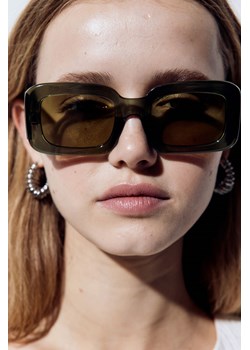 H & M - Prostokątne okulary przeciwsłoneczne - Zielony ze sklepu H&M w kategorii Okulary przeciwsłoneczne damskie - zdjęcie 173722170