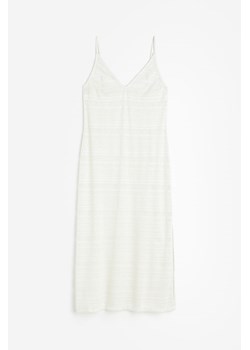 H & M - Sukienka bodycon z dekoltem w serek - Biały ze sklepu H&M w kategorii Odzież plażowa - zdjęcie 173722184