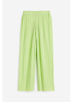 H & M - Spodnie z plisowanego dżerseju - Zielony ze sklepu H&M w kategorii Spodnie damskie - zdjęcie 173722244