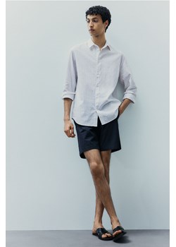 H & M - Koszula z domieszką lnu Regular Fit - Biały ze sklepu H&M w kategorii Koszule męskie - zdjęcie 173722274