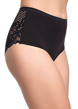 Czarne figi damskie z wysokim stanem 201, Kolor czarny, Rozmiar S, Gabidar - id: 187544 - marki Gabidar - 173723102 Czarne figi damskie z wysokim stanem 201, Kolor czarny, Rozmiar S, Gabidar ze sklepu Intymna w kategorii Majtki damskie - zdjęcie 173723102