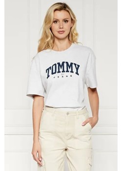 Tommy Jeans T-shirt VARSITY 1 | Oversize fit ze sklepu Gomez Fashion Store w kategorii Bluzki damskie - zdjęcie 173723452