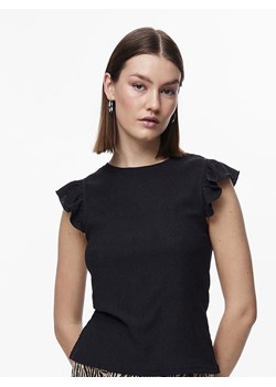 Pieces Koszulka w kolorze czarnym ze sklepu Limango Polska w kategorii Bluzki damskie - zdjęcie 173723842