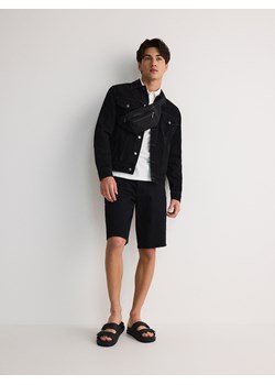 Reserved - Jeansowe szorty slim fit - czarny ze sklepu Reserved w kategorii Spodenki męskie - zdjęcie 173725251