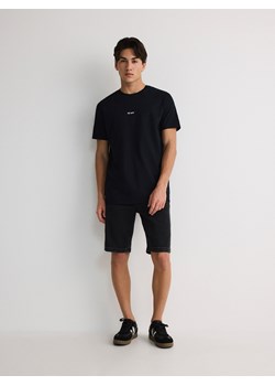 Reserved - T-shirt regular z nadrukiem - czarny ze sklepu Reserved w kategorii T-shirty męskie - zdjęcie 173725293