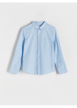 Reserved - Bawełniania koszula - niebieski ze sklepu Reserved w kategorii Koszule chłopięce - zdjęcie 173725560