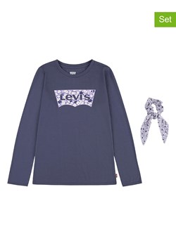 Levi&apos;s Kids 2-częściowy zestaw w kolorze niebieskim ze sklepu Limango Polska w kategorii Bluzki dziewczęce - zdjęcie 173727114