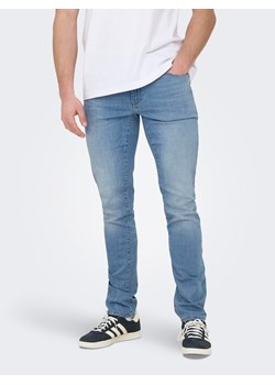 ONLY &amp; SONS Dżinsy - Slim fit - w kolorze błękitnym ze sklepu Limango Polska w kategorii Jeansy męskie - zdjęcie 173727494