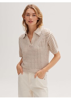 OPUS Koszulka w kolorze beżowym ze sklepu Limango Polska w kategorii Bluzki damskie - zdjęcie 173727694