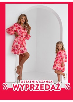 Zestaw sukienek wzorzystych mama i córka Carellia - E15 - e15 ze sklepu pakuten.pl w kategorii Sukienki - zdjęcie 173728231