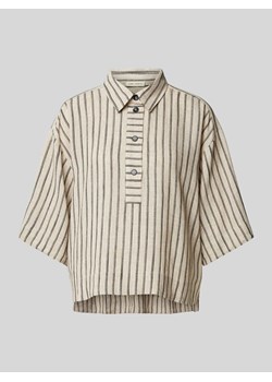 Bluzka z wykładanym kołnierzem model ‘Kasia’ ze sklepu Peek&Cloppenburg  w kategorii Koszule damskie - zdjęcie 173728790