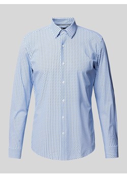 Koszula biznesowa o kroju slim fit z kołnierzykiem typu kent ze sklepu Peek&Cloppenburg  w kategorii Koszule męskie - zdjęcie 173728894