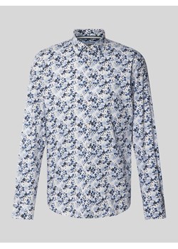 Koszula casualowa o kroju slim fit z kwiatowym wzorem na całej powierzchni ze sklepu Peek&Cloppenburg  w kategorii Koszule męskie - zdjęcie 173728952