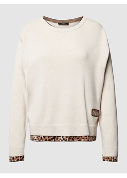 Sweter z dzianiny z naszywką z logo ze sklepu Peek&Cloppenburg  w kategorii Swetry damskie - zdjęcie 173728954