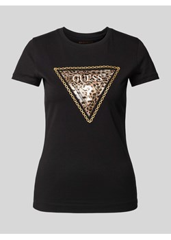 T-shirt z obszyciem ozdobnymi perełkami ze sklepu Peek&Cloppenburg  w kategorii Bluzki damskie - zdjęcie 173729003