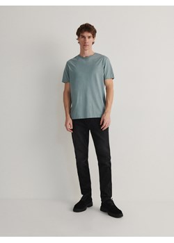 Reserved - T-shirt slim fit z lyocellem - jasnoturkusowy ze sklepu Reserved w kategorii T-shirty męskie - zdjęcie 173730914