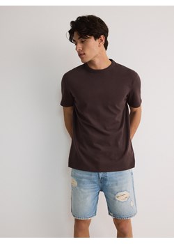 Reserved - T-shirt comfort fit - ciemnobrązowy ze sklepu Reserved w kategorii T-shirty męskie - zdjęcie 173730990