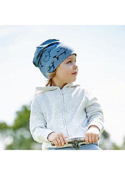 MaxiMo Dwustronna czapka beanie w kolorze niebiesko-granatowym ze sklepu Limango Polska w kategorii Czapki dziecięce - zdjęcie 173732241