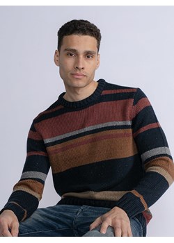 Petrol Industries Sweter w kolorze jasnobrązowo-czarnym ze sklepu Limango Polska w kategorii Swetry męskie - zdjęcie 173732312